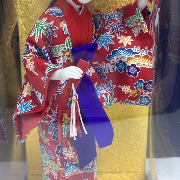 Ornament / Ryukyu Doll Fancy Large Kokeshi Okinawa Tropical Travel Souvenir Sigh - Picture 3 of 11